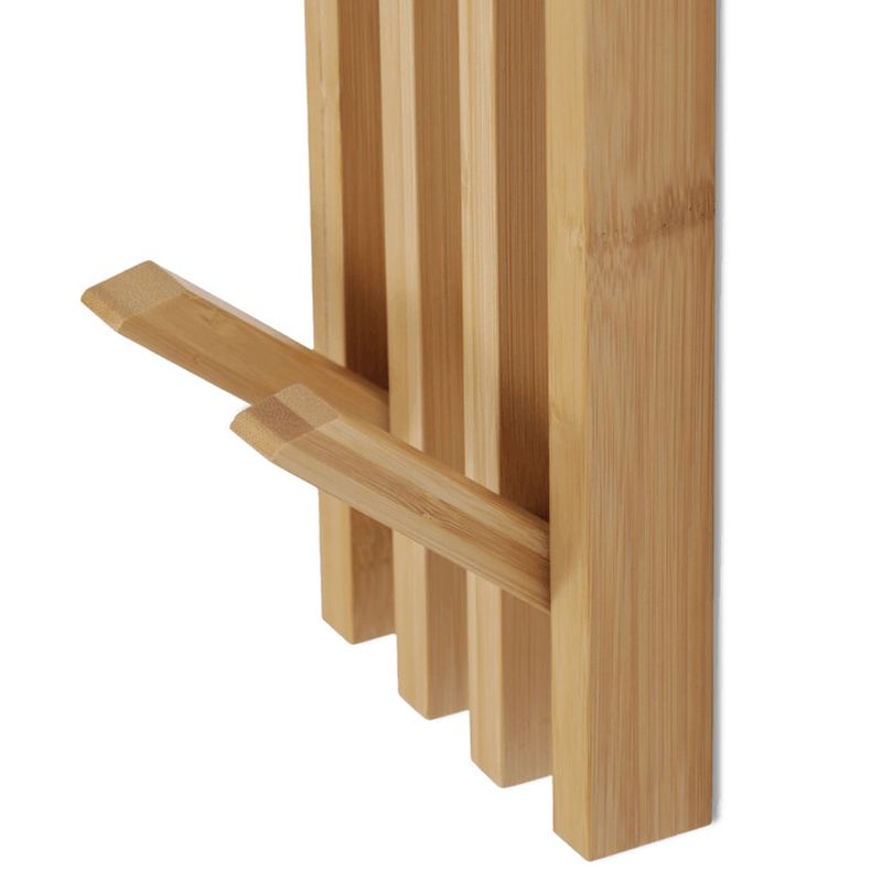 Nástenný vešiak, 14cm, bambus, prírodný, DR-B025 NAT