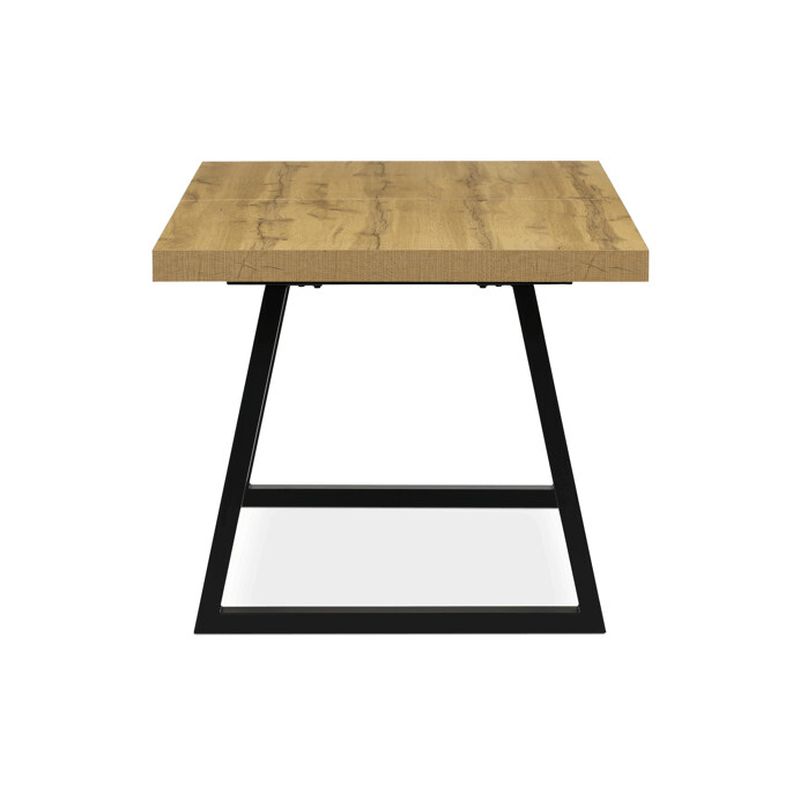 Jedálenský stôl 160-240x90 cm, rozkladací, lamino, dub, HT-R5624 OAK
