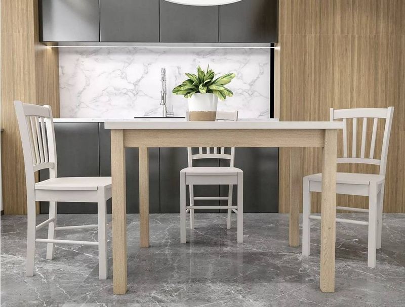 Jedálenský stôl, 120x68cm, MDF, dub cremona, kašmír, Signal, ADAM 120