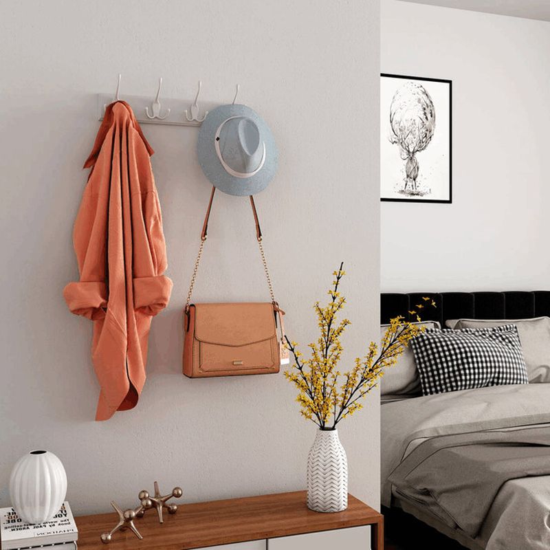 Vešiak, 40cm, drevo, biely, ABP-E1030 WT