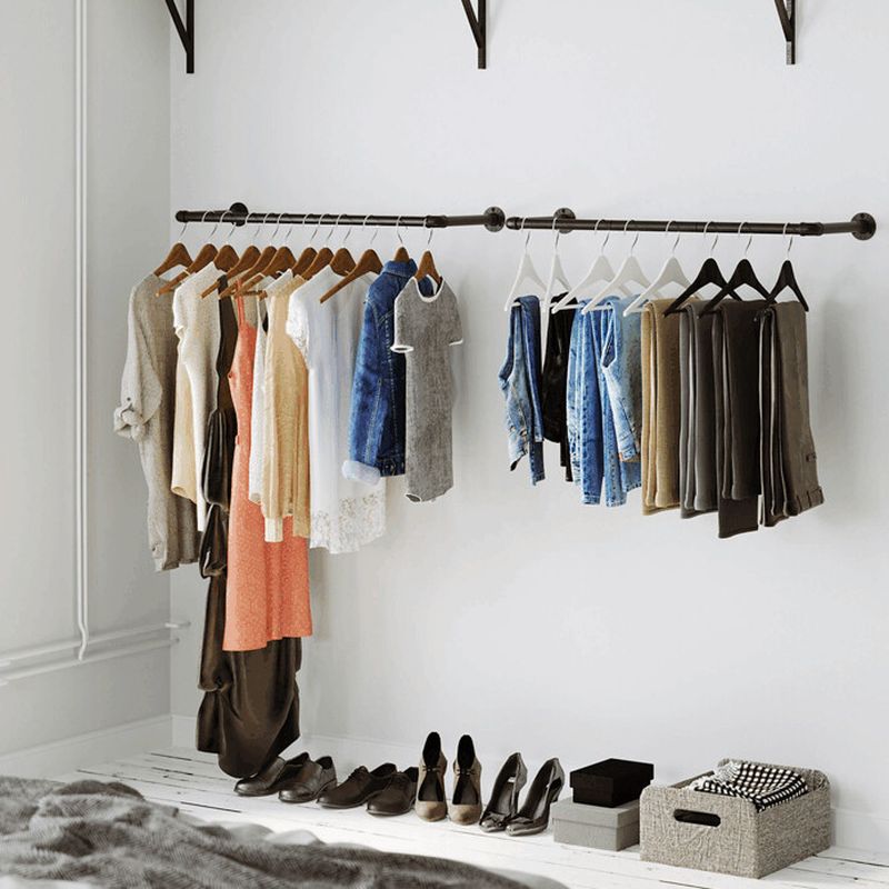 Vešiak, 92cm, kov, čierny, AUV-E1067 BK