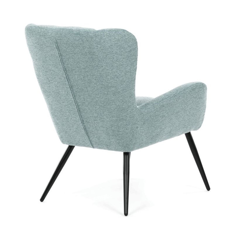 Kreslo ušiak, modrá látka, AK-H9206 BLUE2