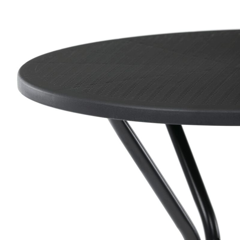 Záhradný stôl 60x60cm, plast, čierny, AZT-H1021 BK