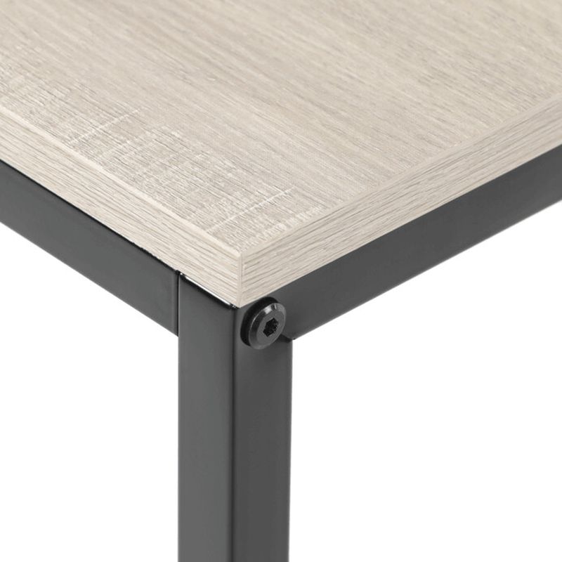 Pracovný stôl s regálom, 100x48cm, MDF, bielený dub, GD-512 WT