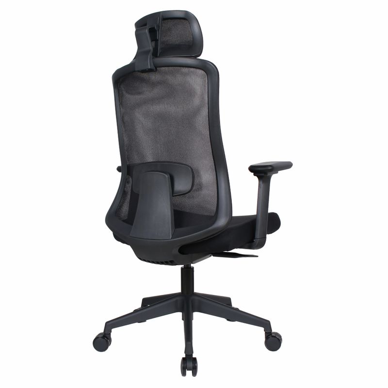 Kancelárske kreslo, čierna sieťovina, ROSANO