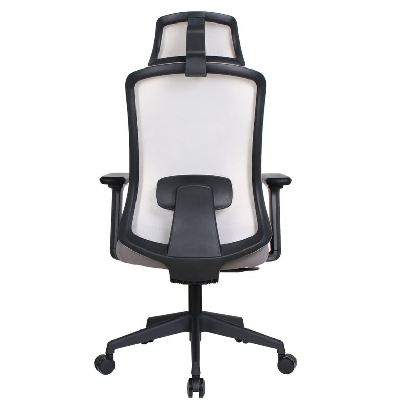 Kancelárske kreslo, sivá sieťovina, ROSANO