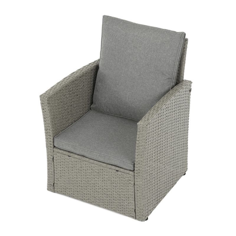 Záhradná sedacia súprava, polyratan, sivý, AZS-A1523 GREY