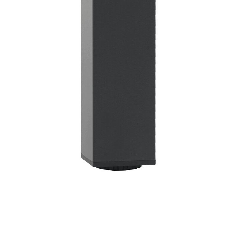 Záhradný stôl 160x90cm, hliník, polywood, čierna, AZT-S1514 BK