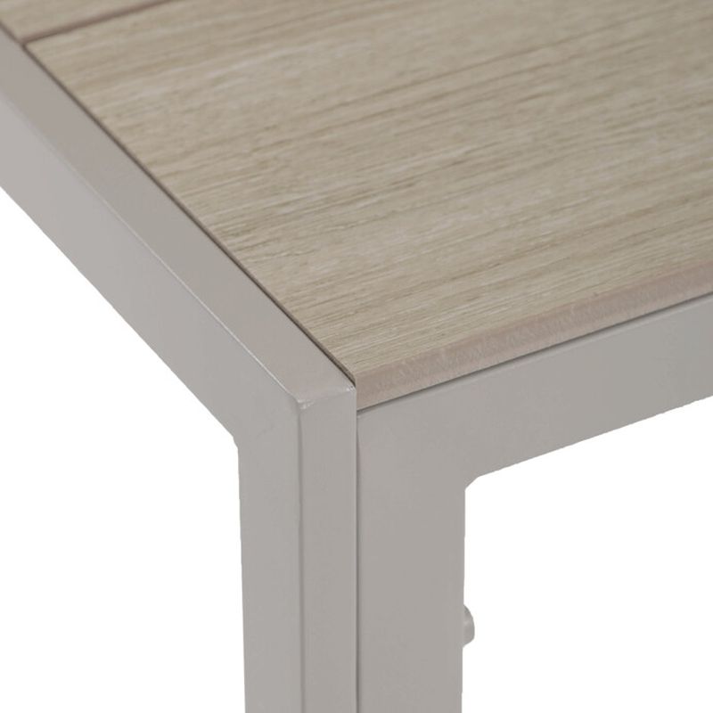 Záhradný stôl 150x89cm, kov, polywood, béžový, AZT-S1215 CRM