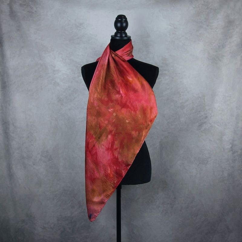 Hodvábna šatka LIMITED_293, Vyrobená na Slovensku, 90x90cm