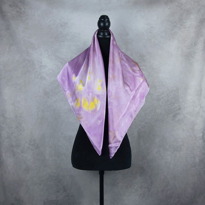 Hodvábna šatka LIMITED_299, Vyrobená na Slovensku, 90x90cm