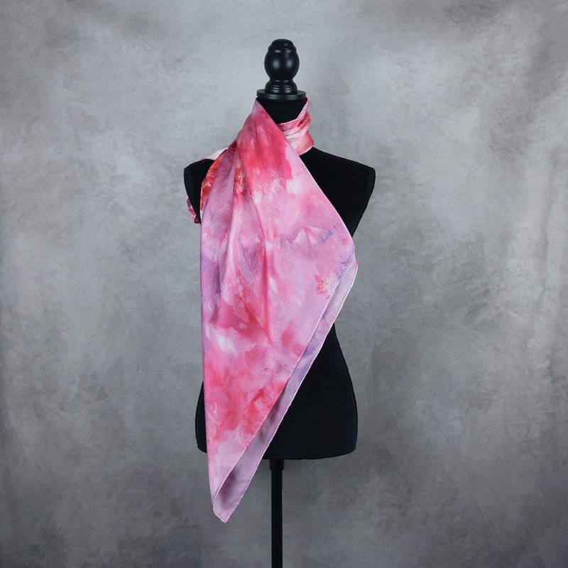 Hodvábna šatka LIMITED_289, Vyrobená na Slovensku, 90x90cm