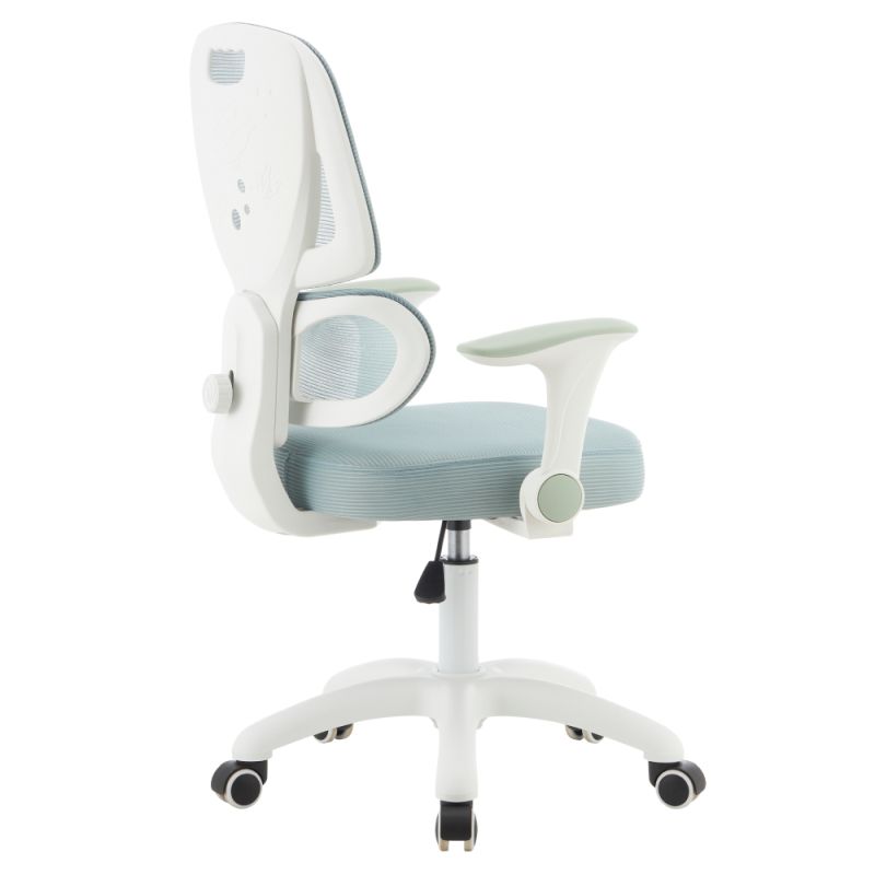 Otočná stolička, neomint sieťovina, biely plast, LISTER