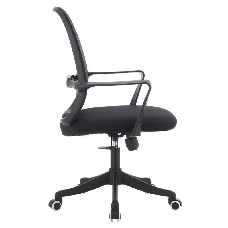 Kancelárske kreslo, čierna látka, sieťovina, DERVIN