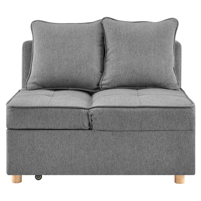 Rozkladacia pohovka, sivá látka, OSVALDO