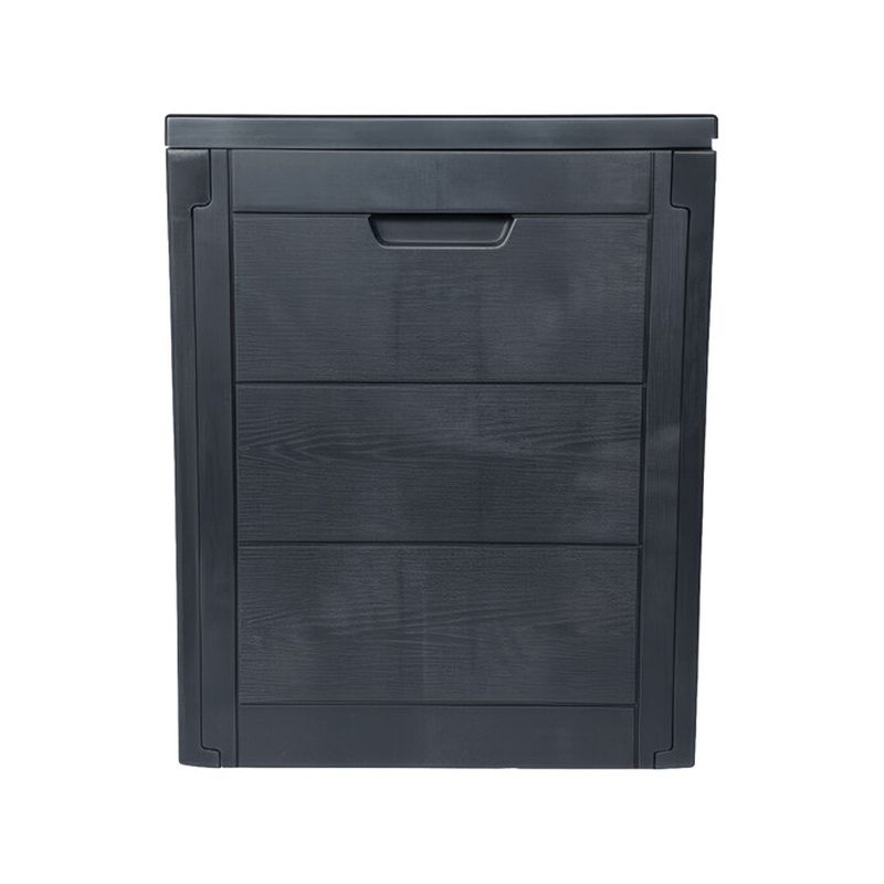 Záhradný úložný box, 56cm, plast, sivý, AZB-G2035 GREY
