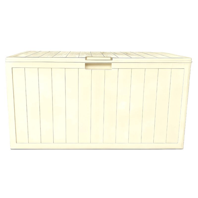 Záhradný úložný box, 112cm, plast, béžový, AZB-G2075 CRM