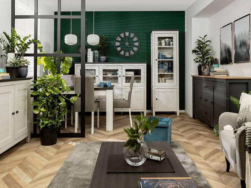 Komoda,186cm, grafit, dub artisan, HESEN KOM2D3S