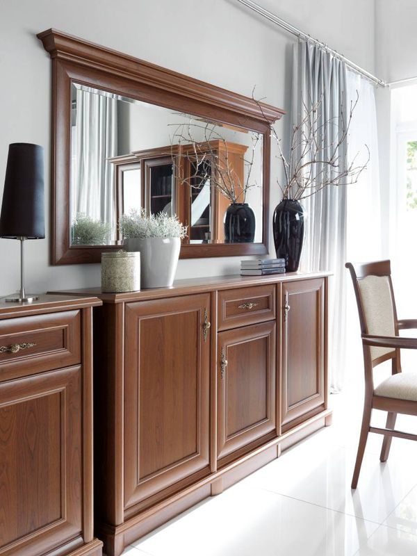 Komoda,153cm, gaštan, KENT EKOM 3D1S