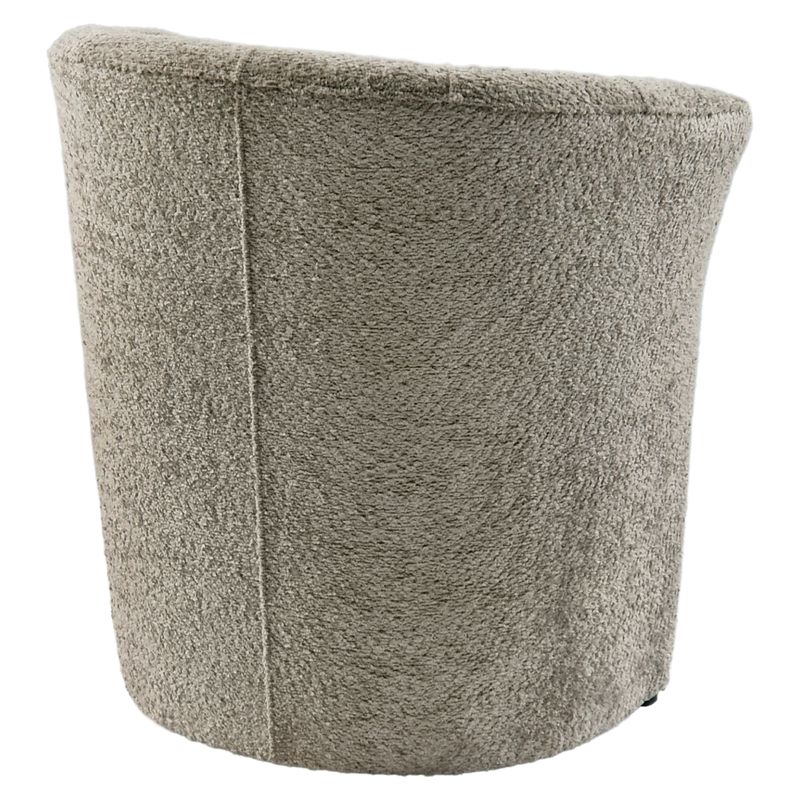 Kreslo klubové, sivobéžová Taupe látka Coral, CUBA