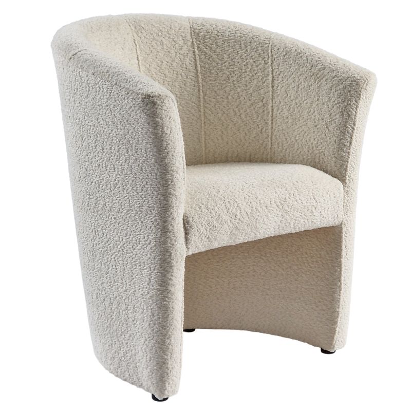 Kreslo klubové, smotanová látka Coral, CUBA