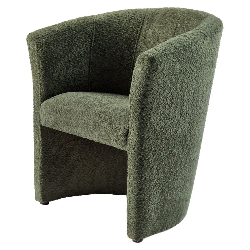 Kreslo klubové, zelená látka Coral, CUBA