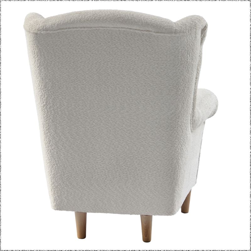 Kreslo ušiak, smotanová látka Coral, CHARLOT