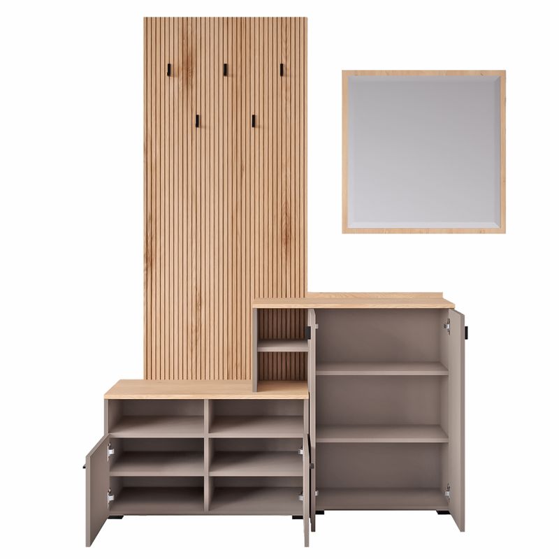 Predsieňová zostava, 138cm, toffee, natural, EBRAO