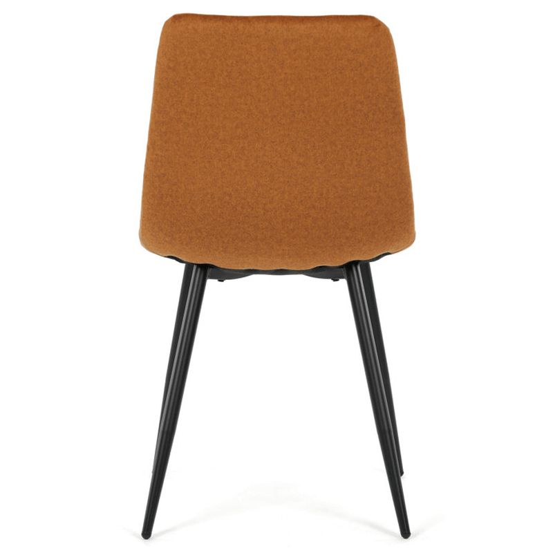 Jedálenská stolička, žltá, zamatová látka, DCL-X7015 YEL2