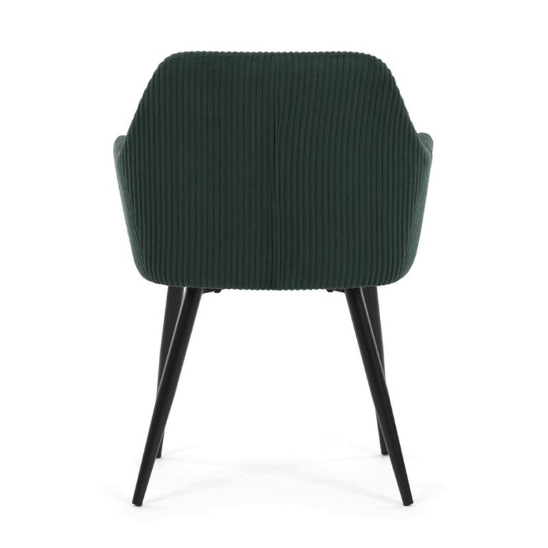 Jedálenská stolička, zelená, menčestrová látka, DCH-V4009 GRN6