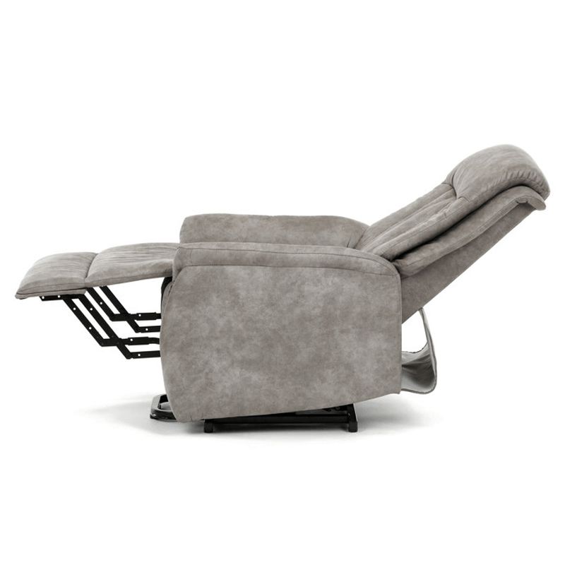Polohovacie kreslo, elektrické, sivá látka vintage, TV-Q8575 GREY3