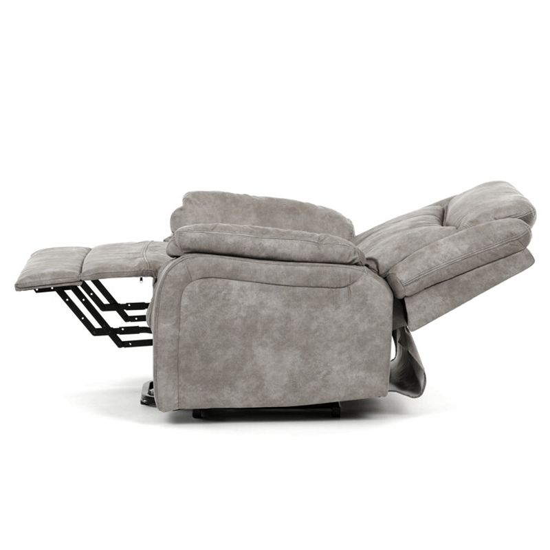 Polohovacie kreslo, elektrické, sivá látka vintage, TV-Q8668 GREY3