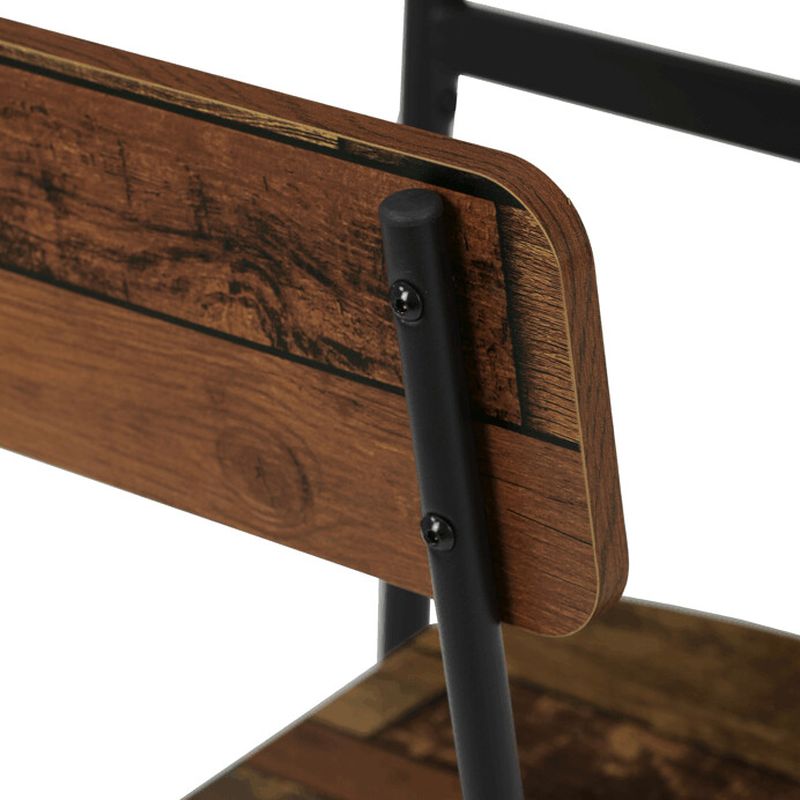 Jedálenský set, 70x70cm, MDF old wood, AUT-O2121 OLW2