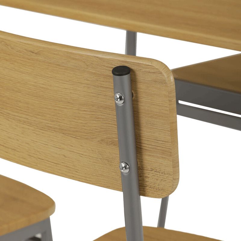 Jedálenský set, 4 stoličky, 110x70cm, MDF divoký dub, AUT-O2156 OAK
