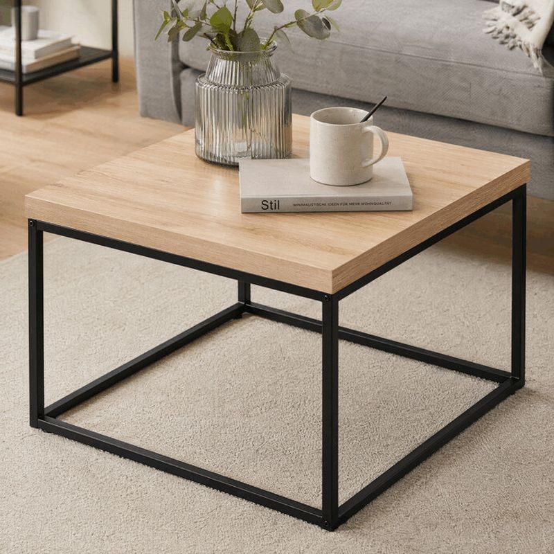 Konferenčný stolík 60x60cm, MDF, divoký dub, CT-V2006 OAK