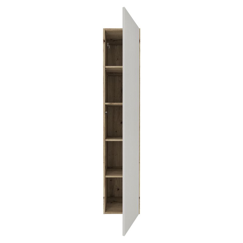 Vysoká skrinka do kúpelne, 35cm, dub artisan, kašmír, COLOS
