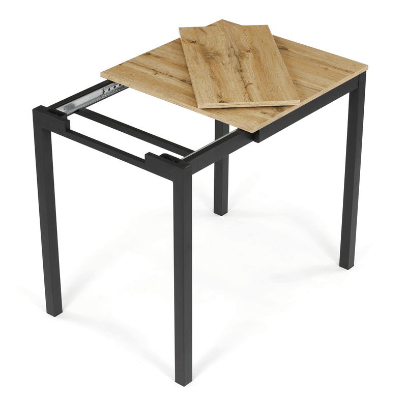 Jedálenský stôl rozkladací, 60-90x60cm, melamín, dub, GDT-206 OAK