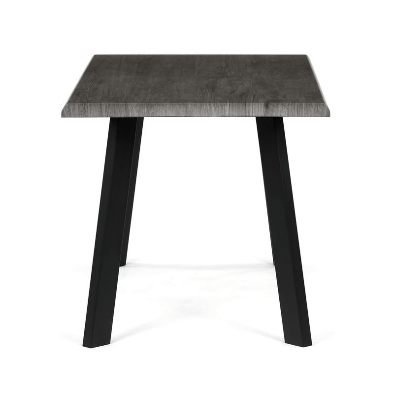 Jedálenský stôl 140x80cm, MDF, kov, sivý dub, HT-F4514 GREY