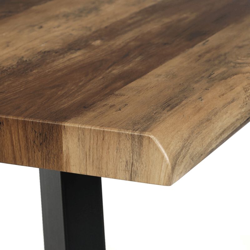 Jedálenský stôl 160x90cm, MDF, kov, old wood, HT-F4516 OLW