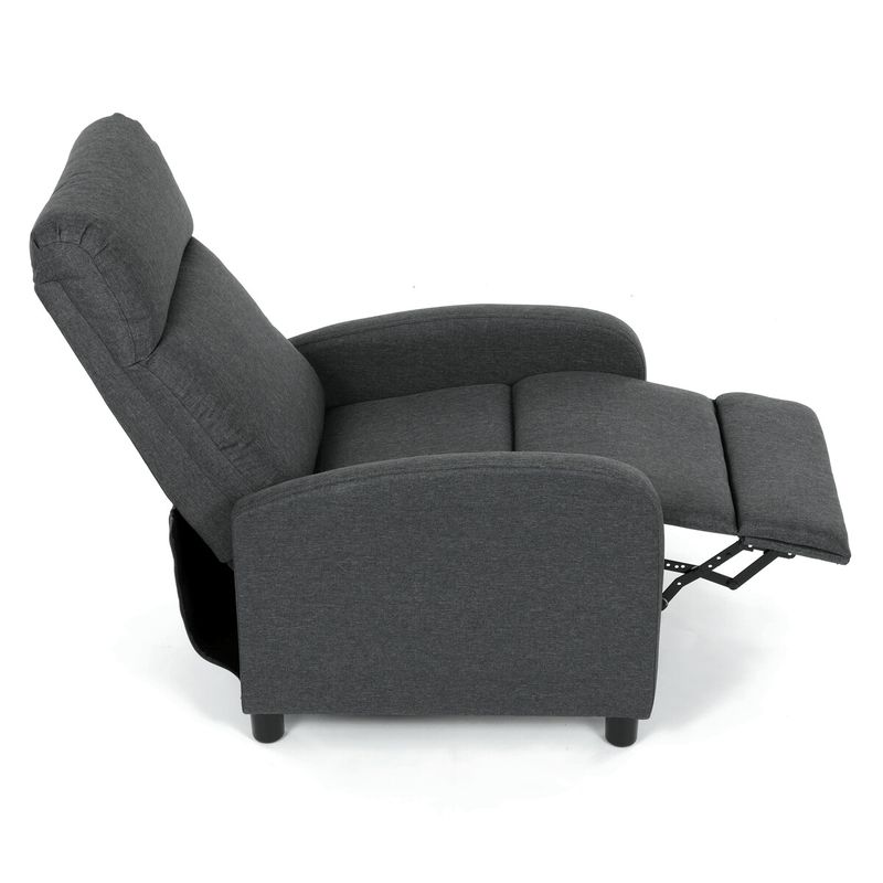 Polohovacie kreslo, sivá látka, 130 kg, TV-W3397 GREY2