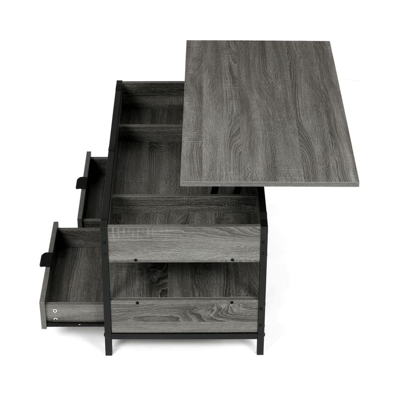 Konferenčný stolík, 100x50cm, MDF sivý dub, CT-I1201 GREY