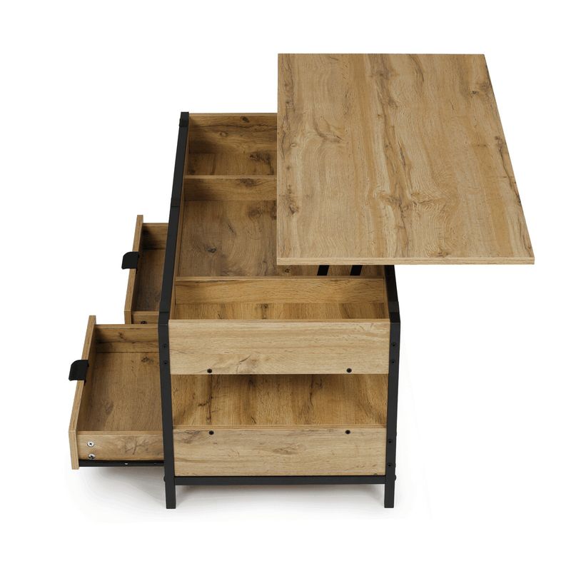 Konferenčný stolík, 100x50cm, MDF dub, CT-I1201 OAK