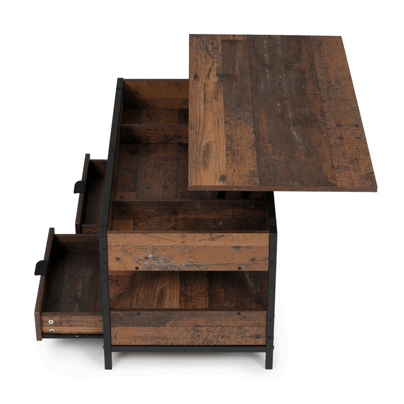 Konferenčný stolík, 100x50cm, MDF old wood, CT-I1201 OLW2