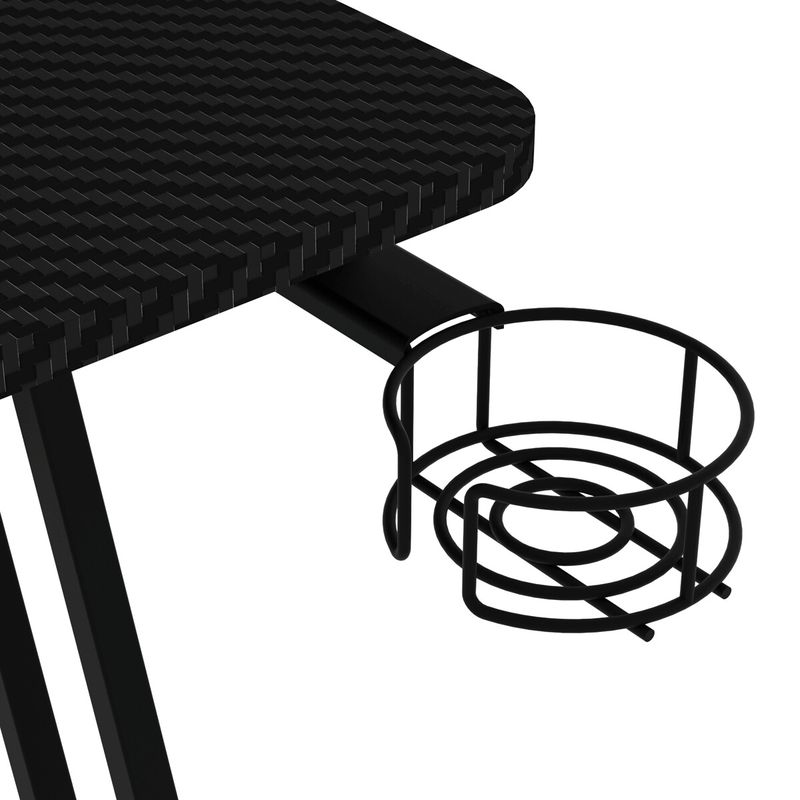 Herný stôl 120x60cm, melamín, carbon, LT-H1102 BK