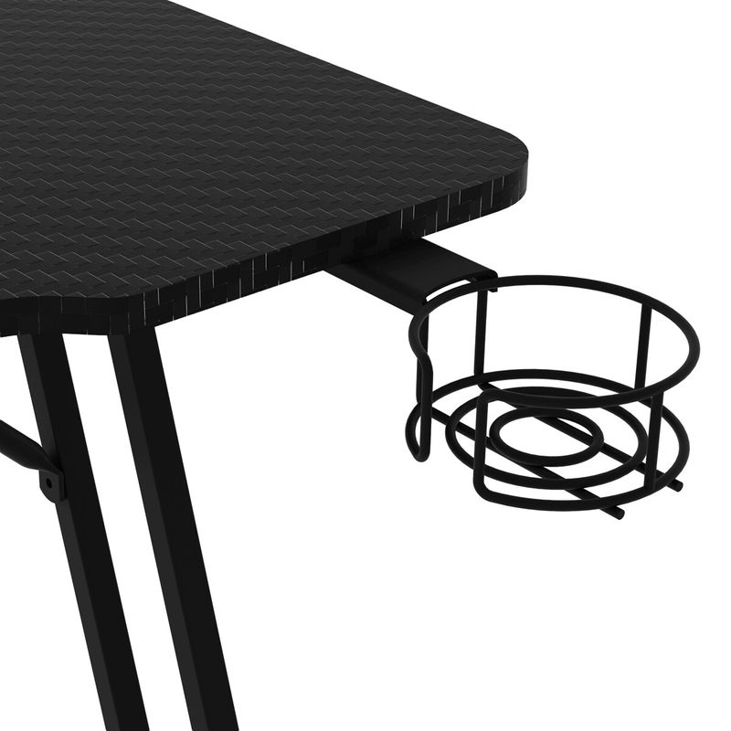 Herný stôl 140x60cm, melamín, carbon, LT-H1104 BK