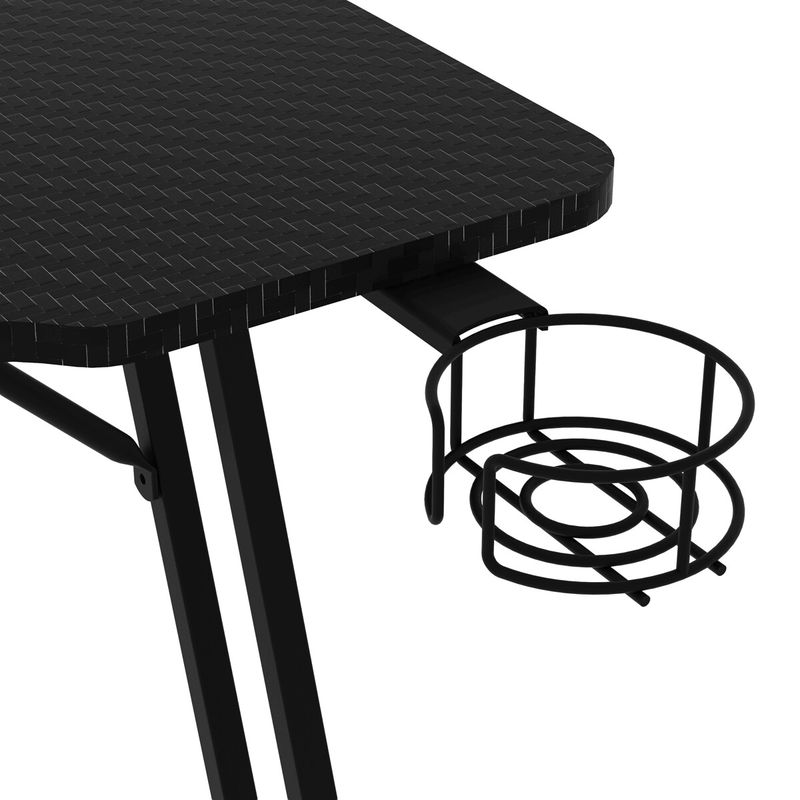 Herný stôl 160x60cm, melamín, carbon, LT-H1106 BK