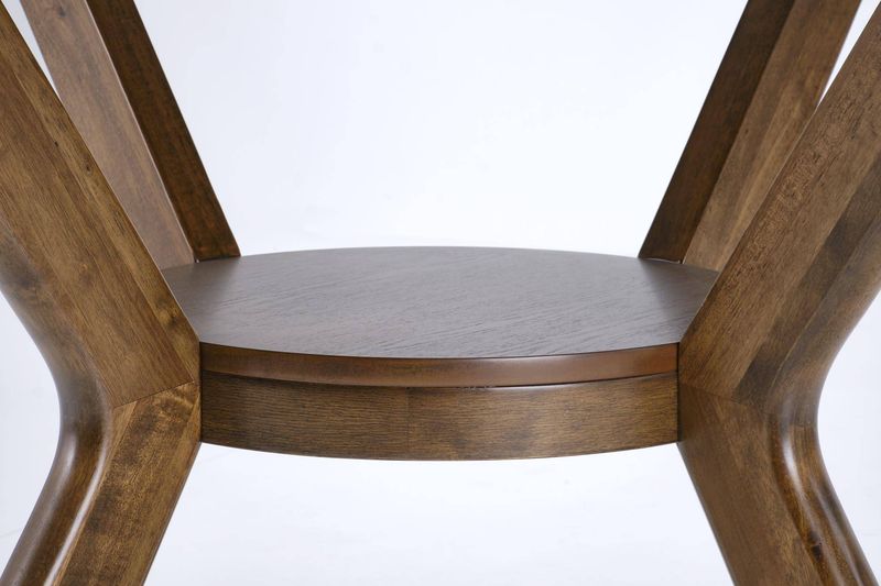Okrúhly jedálenský stôl, 120cm, orech, RUPERT