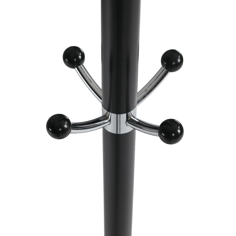 Stojanový vešiak, 175cm, kov čierny, 86238-01 BK