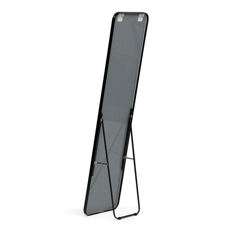 Zrkadlo stojacie, 39x160cm, čierne, AZR-V5015 BK