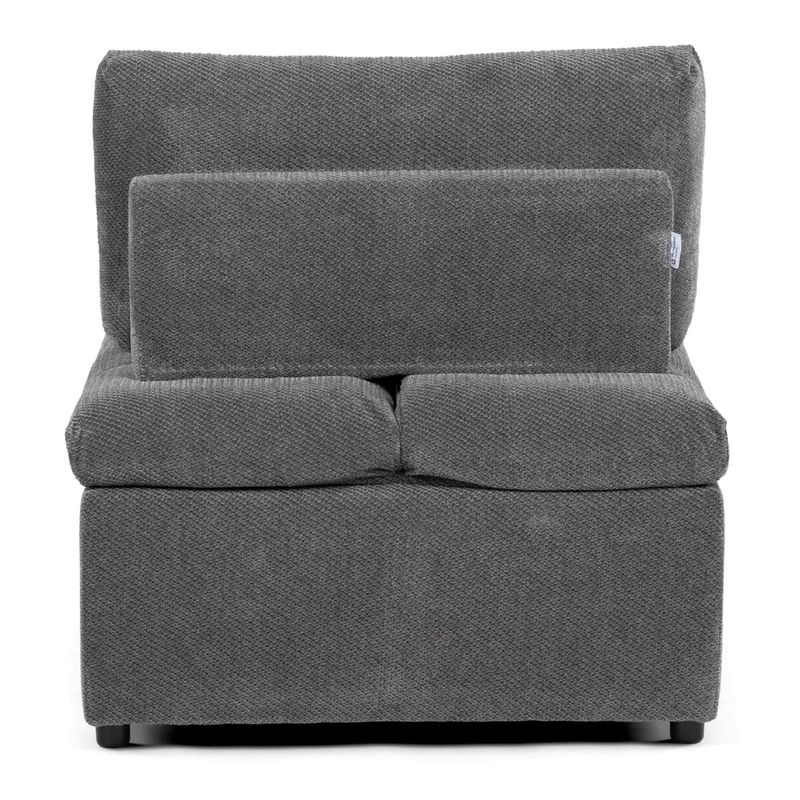 Rozkladacie kreslo, sivá látka, ASB-C3410 GREY2